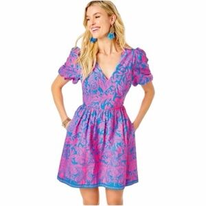 lilly pulitzer azora cotton midi dress | Dresses | Like New Lilly Pulitzer Size 2 Juniors & Women New Photography 48 from top of Color:Blushing Bride Maxi dress
